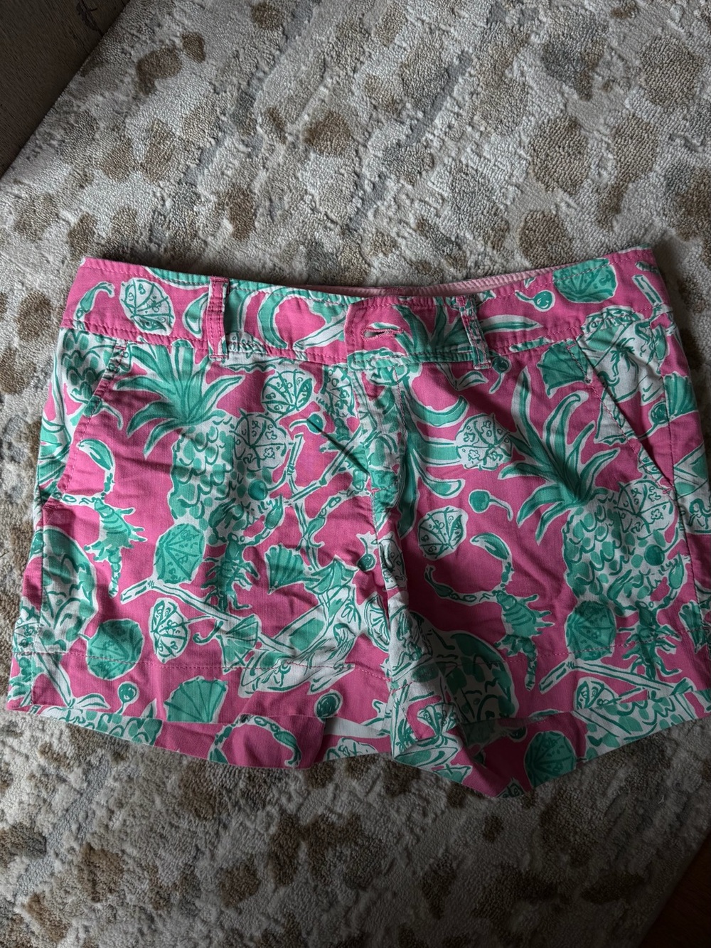 Lilly Pulitzer Women’s Pink Tropical Print Shorts
